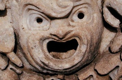 Tragic Mask, from the Theatre by Roman